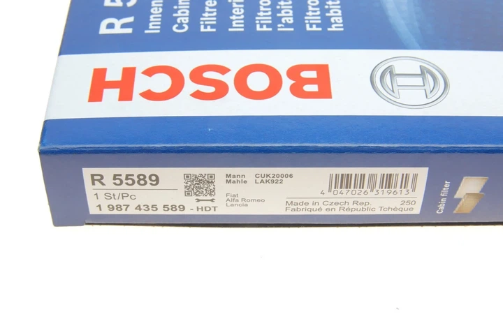 Фільтр салону BOSCH 1 987 435 589 Fiat Panda, 500 71775823 - зображення 5