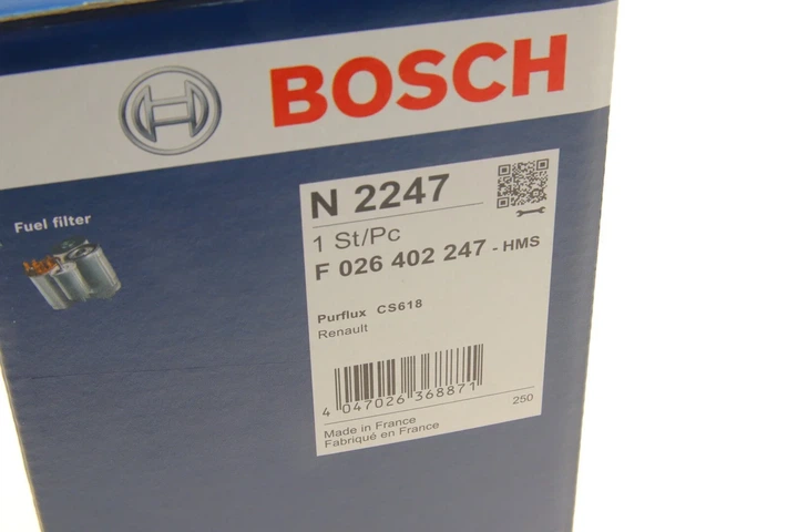 Паливний фільтр BOSCH F 026 402 247 Renault Espace, Scenic, Megane 165571618R, 164000637R - изображение 8