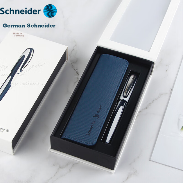 Перьевая ручка Schneider RAY подарочная, темно-синяя, 168103 - Фото 5 Перьевая ручка Schneider RAY подарочная, темно-синяя, 168103 - изображение 5