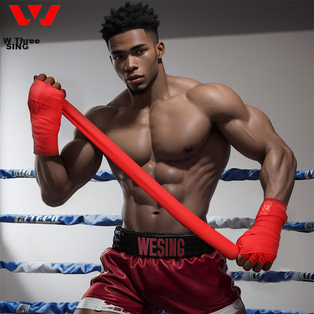 Бинты боксерские WESING 2010A2 4 м х 5 см эластичный хлопок - изображение 4