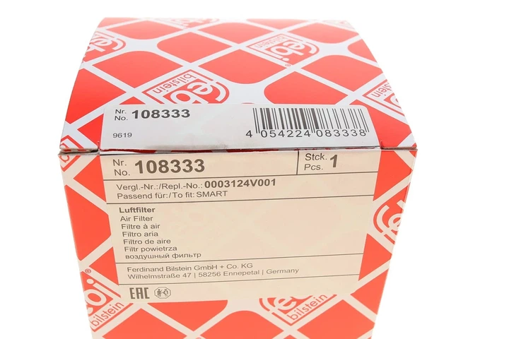 Повітряний фільтр FEBI 108333 Smart Fortwo A0003124V001, A0003124V001000000, A0004591V001 - зображення 5