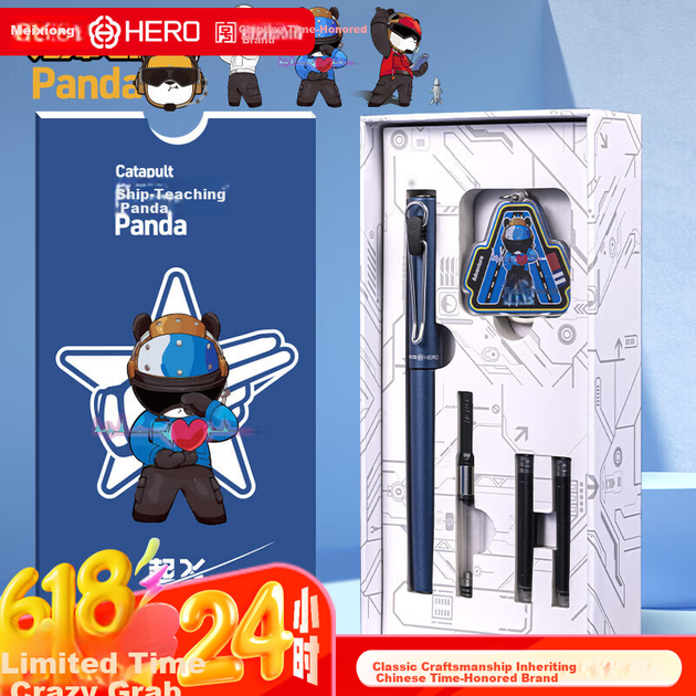 Ручка перьевая HERO школьная иридиевый наконечник, EF - Фото 4 Ручка перьевая HERO школьная иридиевый наконечник, EF - изображение 4