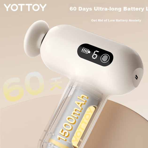 Yottoy Fascia Gun для жінок, багатофункціональний м'язовий масажер, професійний фітнес-міні-масажер для шиї для жінок - зображення 7
