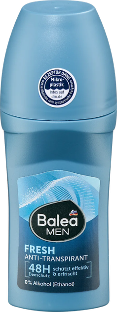 Дезодорант роликовый Balea Fresh для мужчин 50 мл - Фото 1 Дезодорант роликовый Balea Fresh для мужчин 50 мл - изображение 1