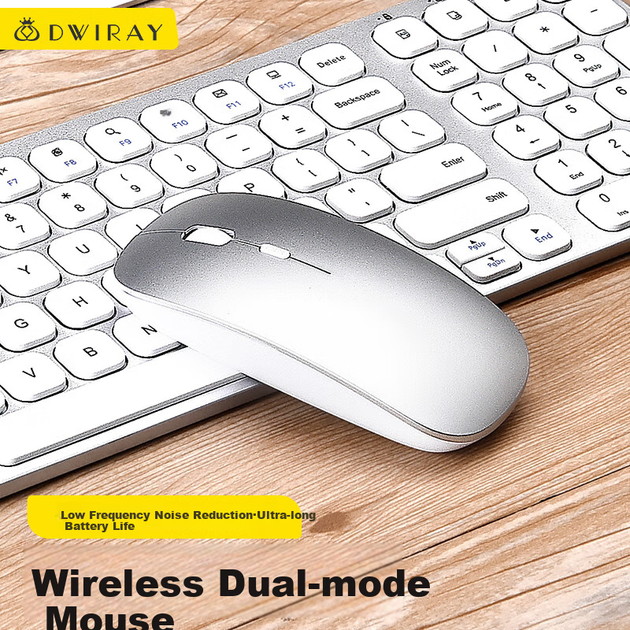 Беспроводная Bluetooth-мышь DiyiGongfang Ultra-Thin Dual-Mode, совместимая с Apple, для MacBook Pro/Air/13/14/m1/m2/iPad, планшетов и ноутбуков, перезаряжаемая. - изображение 3