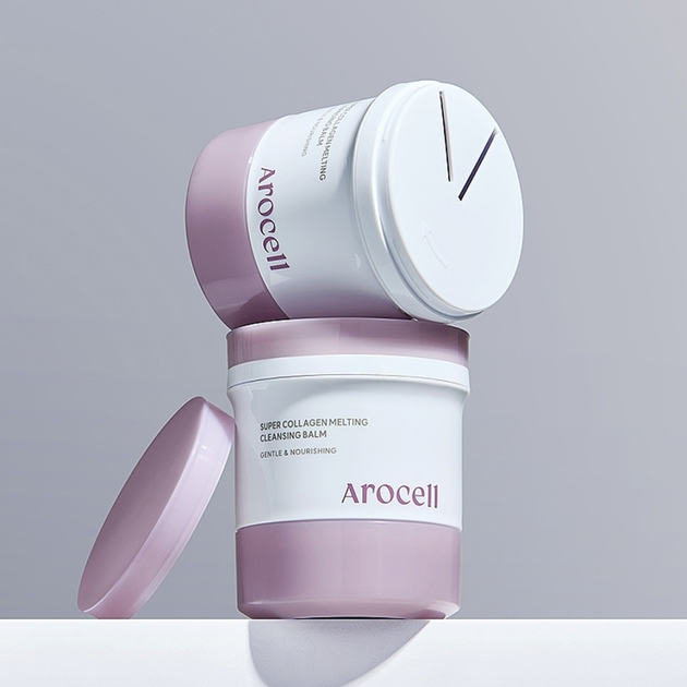 Бальзам для глубокой очистки с коллагеном и пептидами AROCELL Super Collagen Melting Cleansing Balm 100 г - изображение 5