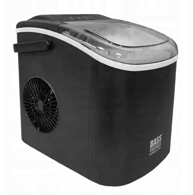 Льдогенератор электрический Bass Polska BH 10001 черный 1,3 л производительность 12 кг сутки для дома и офиса 28,5х28х24 см - изображение 5