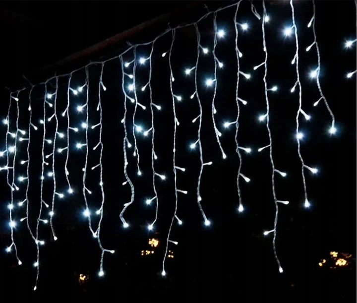 Светодиодная световая завеса 300 LED светодиодных бурулик для улицы холодно-белого а 1.5 Generic (LKS-300-ZB) - Фото 3 Светодиодная световая завеса 300 LED светодиодных бурулик для улицы холодно-белого а 1.5 Generic (LKS-300-ZB) - изображение 3