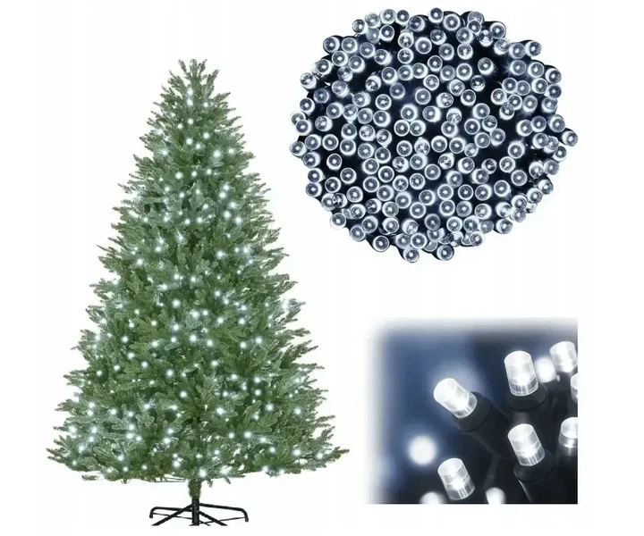 Уличная светодиодная гирлянда 300 LED Ekspand холодный Generic белый 22 м для елки фасада и сада 1.5 (LCZ-300-ZB) - Фото 1 Уличная светодиодная гирлянда 300 LED Ekspand холодный Generic белый 22 м для елки фасада и сада 1.5 (LCZ-300-ZB) - изображение 1