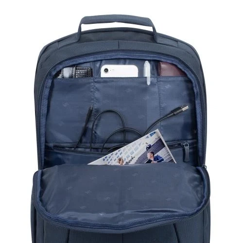 Рюкзак для ноутбука 17.3" RivaCase Tegel, Dark Blue (8460) - Фото 5 Рюкзак для ноутбука 17.3" RivaCase Tegel, Dark Blue (8460) - изображение 5