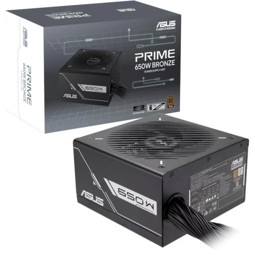 Блок живлення 650 Вт, Asus Prime, Black (PRIME-650B-BLACK) - Фото 8 Блок живлення 650 Вт, Asus Prime, Black (PRIME-650B-BLACK) - зображення 8