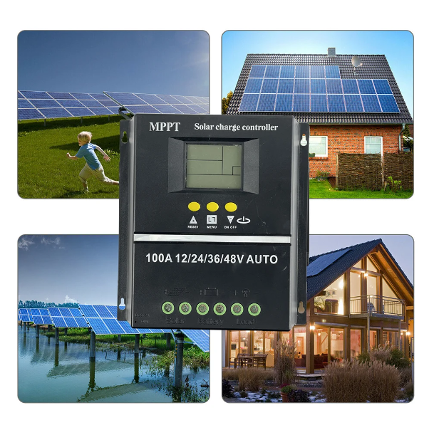 Контролер заряду сонячної батареї 100 А MPPT 12 V / 24 V / 36 V / 48 V для LiFePO4 і олив'яно-кислотних акумуляторів - зображення 8