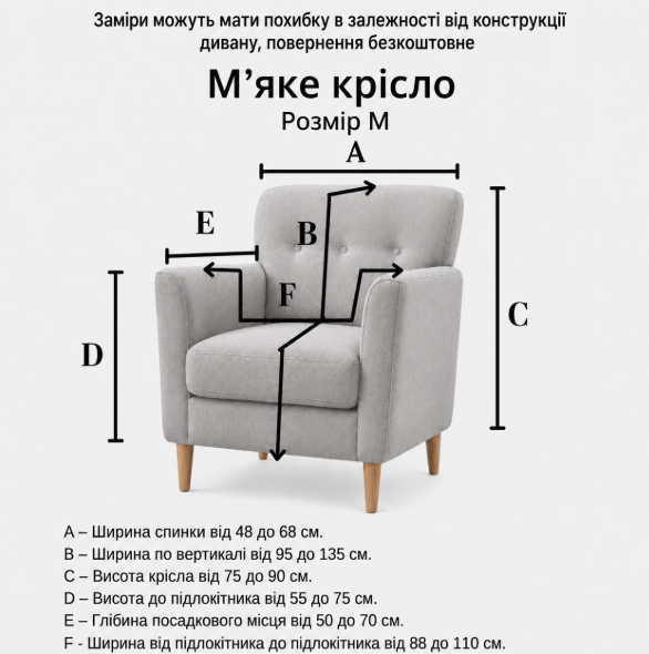 Універсальний чохол на крісло ментоловий Slavich Стрейч Жаккард 90х110 - зображення 4
