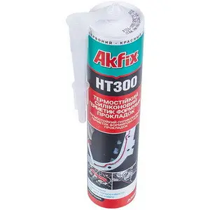 Черный термостойкий клей высокотемпературный для духовки до +300 С Akfix - HT300 280 мл, жаростойкий герметик водостойкий - изображение 2