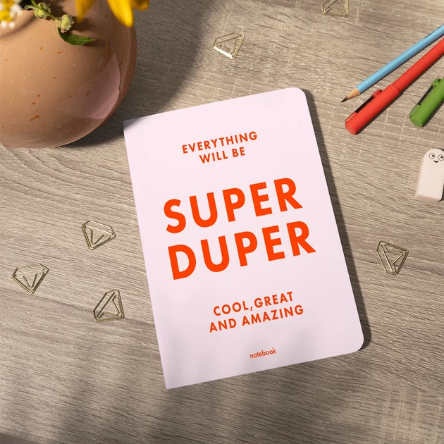 Блокнот ORNER SUPER DUPER А5 144 листа в клеточку Розовый - Фото 12 Блокнот ORNER SUPER DUPER А5 144 листа в клеточку Розовый - изображение 12