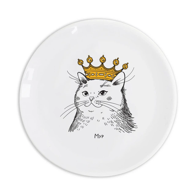 Тарелка Orner "Кошка в короне" 25см - изображение 6