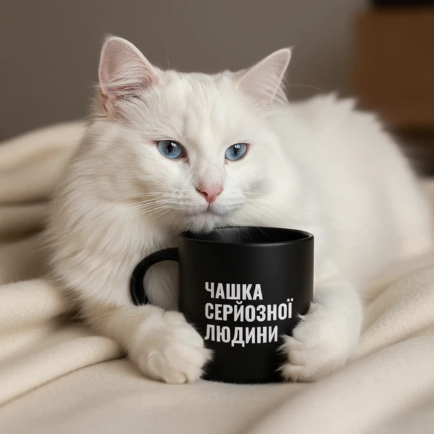 Чашка «Чашка серьезного человека» черная - Фото 11 Чашка «Чашка серьезного человека» черная - изображение 11