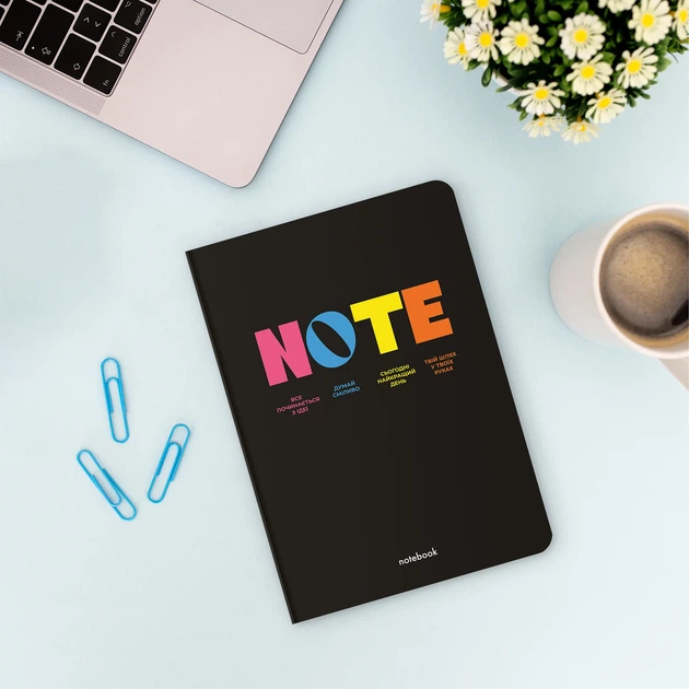 Блокнот у клітинку «NOTE» чорний - Фото 12 Блокнот у клітинку «NOTE» чорний - зображення 12
