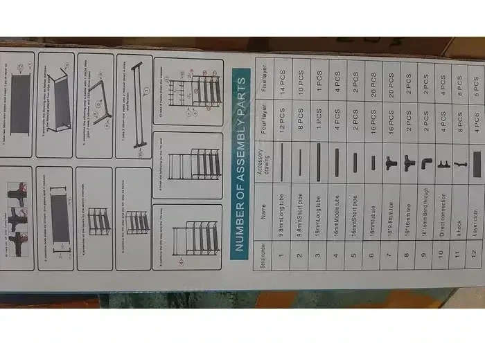 Универсальная вешалка для одежды New simple floor clothes rack size 60X29.5X151 см Белый - изображение 3