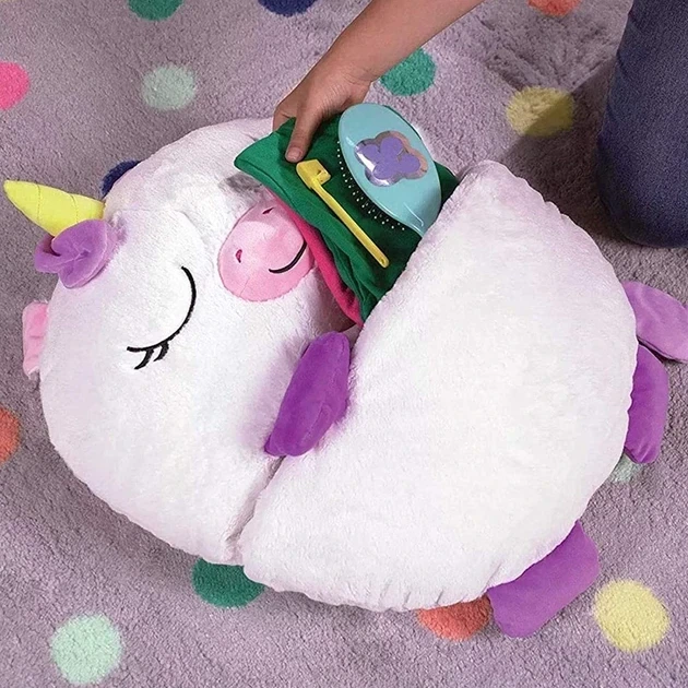 Детский спальный мешок-плюшевая игрушка подушка Единорог Baby sleeping bag Size S WHITE 3в1 теплый - Фото 7 Детский спальный мешок-плюшевая игрушка подушка Единорог Baby sleeping bag Size S WHITE 3в1 теплый - изображение 7