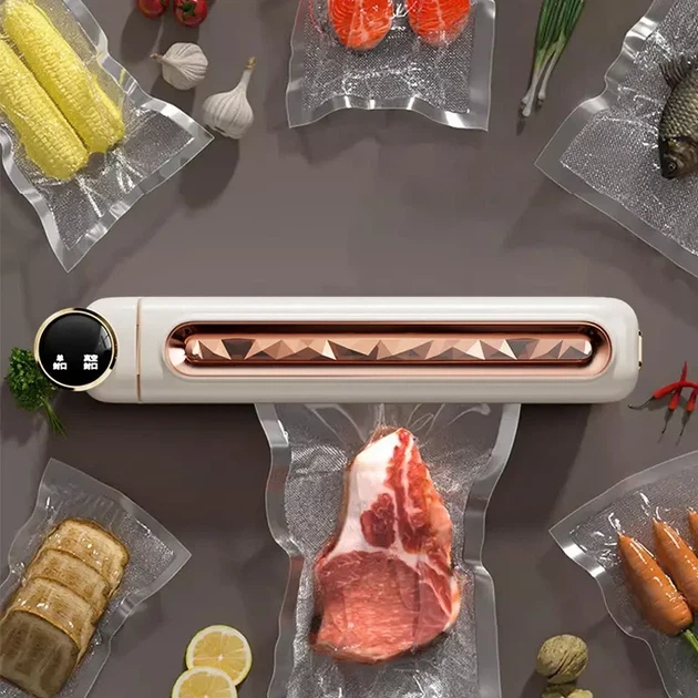 Кухонный вакуумный упаковщик пищевых продуктов с дисплеем Vacuum sealer LS-802 Белый Бытовой вакууматор домашний - изображение 2