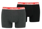 Трусы-боксеры Head BASIC BOXER 2P серый, красный Чел M - изображение 4