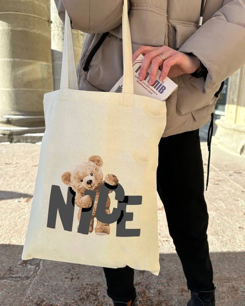 Екошопер Bookopt Nice Teddy Bear бежевий (BK4054) - изображение 10