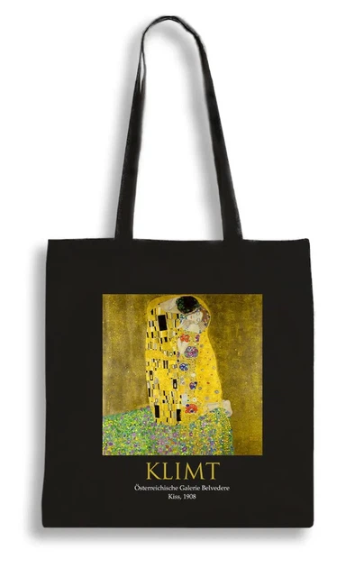 Екошопер Bookopt KLIMT - Поцілунок. Чорний (ВК4064) - изображение 3
