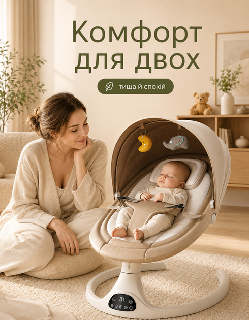 Детский шезлонг укачивающий центр для детей кресло качель для кормления 3в1 качели для сна CALMSLEEP-41 - Фото 2 Детский шезлонг укачивающий центр для детей кресло качель для кормления 3в1 качели для сна CALMSLEEP-41 - изображение 2
