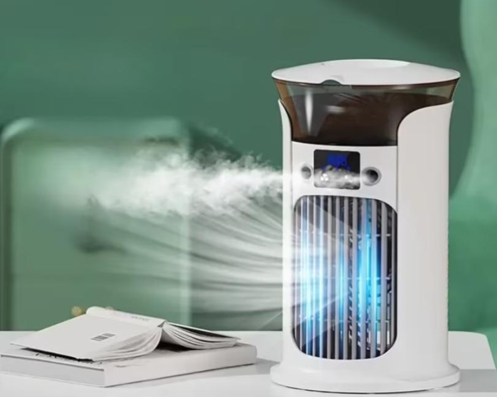 Вентилятор-охолоджувач Spray Air Cooler LY-940 з розпиленням води білий/сірий - зображення 5