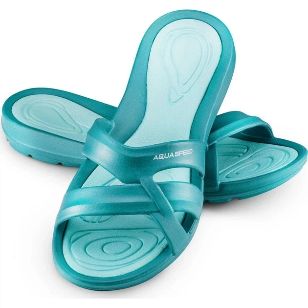 Шлепанцы женские Aqua Speed PANAMA бирюзовые 38 513-42 - Фото 3 Шлепанцы женские Aqua Speed PANAMA бирюзовые 38 513-42 - изображение 3