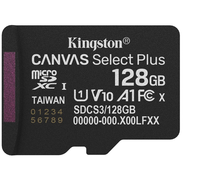 Карта памяти Kingston Canvas Select Plus Gen3 128Gb class 10 А1 (R-150MB/s) - изображение 3