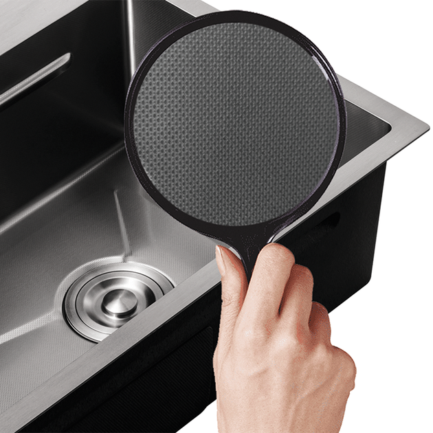 Мийка з нерж. сталі MIXXUS MH5843 MICRO DECOR GRAPHITE (3.0/0.8) (колір графіт) (MI8217) - изображение 2