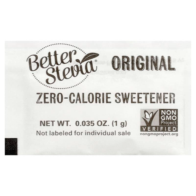 Натуральная стевия NOW Foods, Better Stevia "Original" подсластитель без калорий (100 пакетов / 100 г) - изображение 3