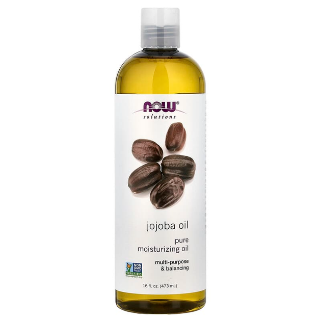 Олія жожоба NOW Foods Solutions "Jojoba Oil" для шкіри, тіла та волосся (473 мл) - Фото 1 Олія жожоба NOW Foods Solutions "Jojoba Oil" для шкіри, тіла та волосся (473 мл) - зображення 1