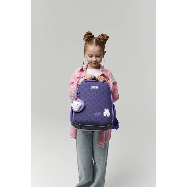 Рюкзак шкільний каркасний Yes H-100S Cute Bunny 550199 - изображение 15