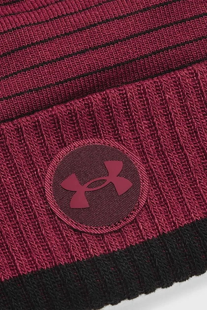 Чоловіча бордова шапка Halftime Fleece Beanie Under Armour OSFM 1365922-626 - Фото 3 Чоловіча бордова шапка Halftime Fleece Beanie Under Armour OSFM 1365922-626 - зображення 3