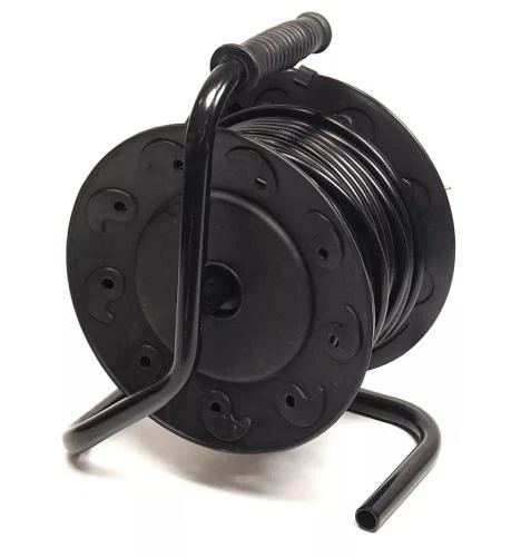 Подовжувач мережевий на котушці PowerPlant, 4 розетки, 20 м, Black (PPRA10M200S4) - зображення 3