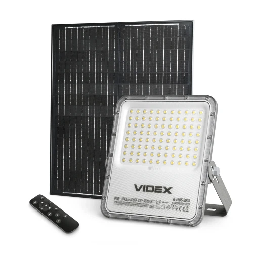 Прожектор LED, Videx, Grey, 96 Вт, 3740 Лм, сонячна панель (VL-FSO5-3005) - зображення 6
