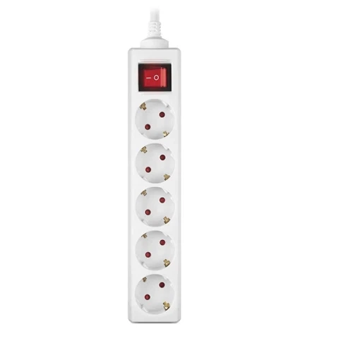 Фильтр сетевой REAL-EL RS-Protect M, 5 розеток, 5 м, White (EL122300029) - Фото 1 Фильтр сетевой REAL-EL RS-Protect M, 5 розеток, 5 м, White (EL122300029) - изображение 1