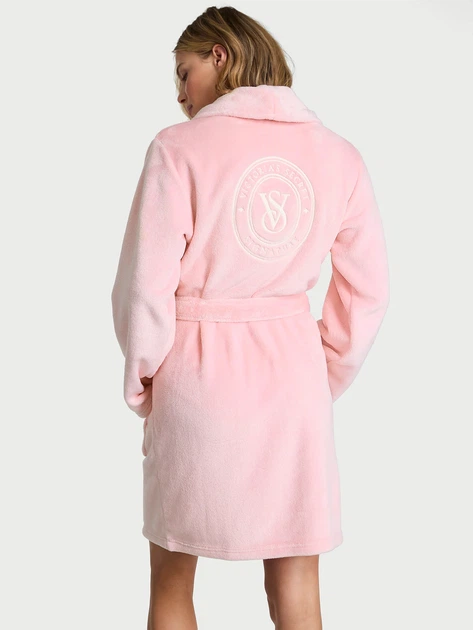 Плюшевий халат Pretty Blossom Victoria's Secret Рожевий M/L (27056069) - зображення 2