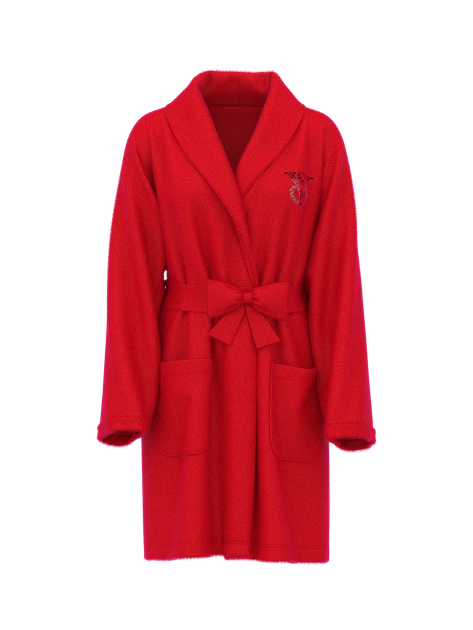 Плюшевый халат Red Victoria's Secret M/L Красный (27203675) - изображение 4