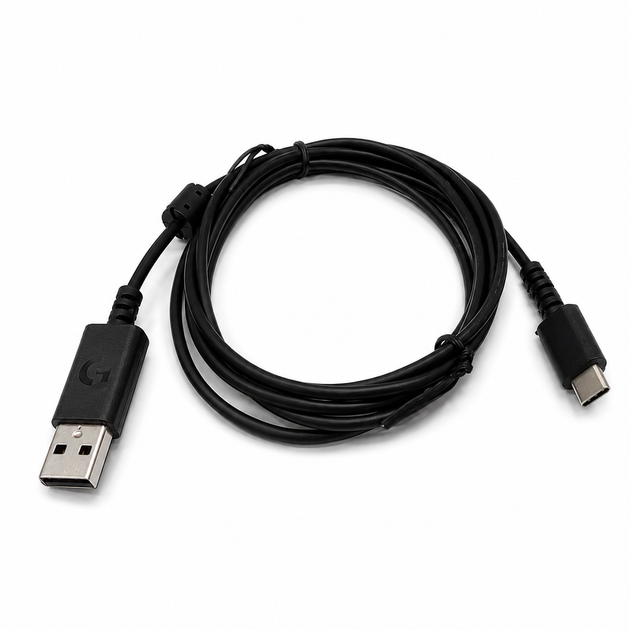 Кабель Logitech USB-A - USB Type-C 185 см для зарядки, синхронізації та передачі даних - Фото 2 Кабель Logitech USB-A - USB Type-C 185 см для зарядки, синхронізації та передачі даних - зображення 2