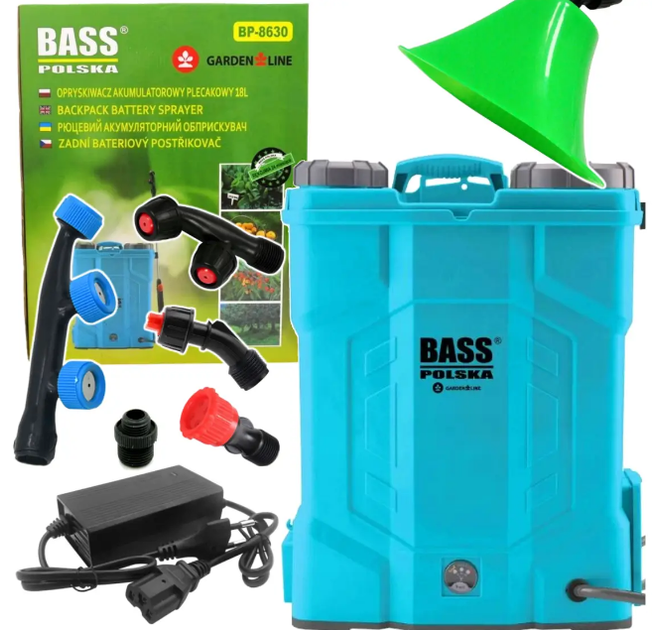 Опрыскиватель аккумуляторный Bass Polska 8630 бак 18 л напряжение 12 В - изображение 12