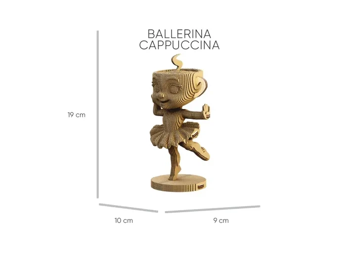 Картонний 3D пазл Ballerina Cappuccina and friends, Cartonic, 301 ел. - зображення 4
