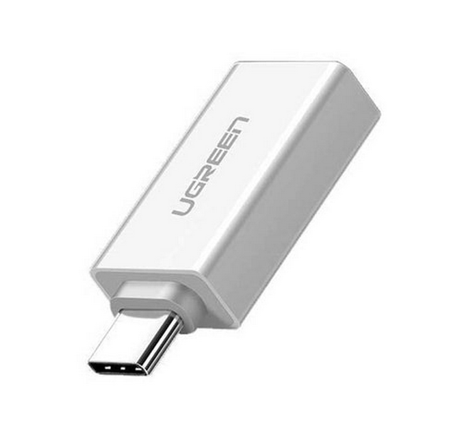 Адаптер UGREEN US173 USB Type-C to USB 3.0 Female OTG Adapter White (30155) - изображение 2