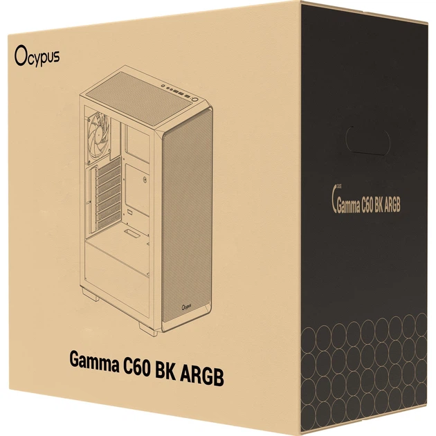 Корпус Ocypus Gamma C60 ARGB Black (GAMMA-C60-BKG400XX-GL) [165765] - изображение 12