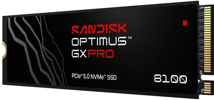 Dysk SSD SANDISK Optimus GX PRO 8100 1TB M.2 2280 NVMe PCIe 5.0 4x 3D NAND TLC (SDSP82100TAN-000E0) - obraz 2