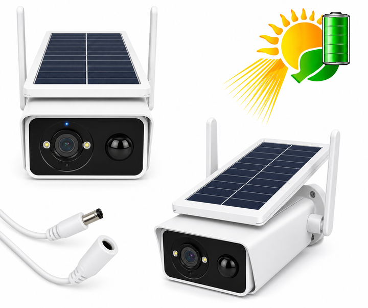 Вулична автономна IP Wifi камера відеонагляду iCsee, 5MP із вбудованою сонячною панеллю - зображення 5