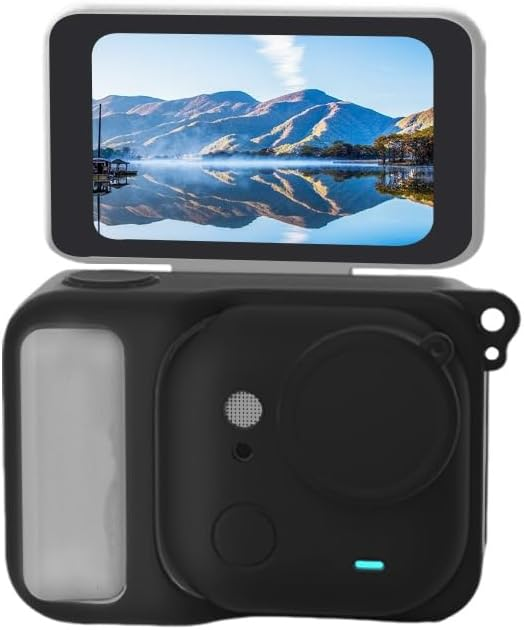 Силиконовый защитный чехол для экшн камер Insta360 GO Ultra с крышкой для объектива и ремешком - изображение 4